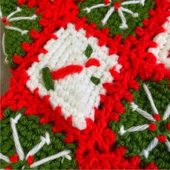 Granny Square Crochet Hand Made Christmas Stocking - Picture 6 of 6